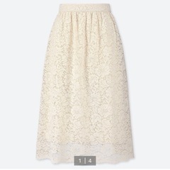 【Mサイズ】UNIQLO レーススカートの画像