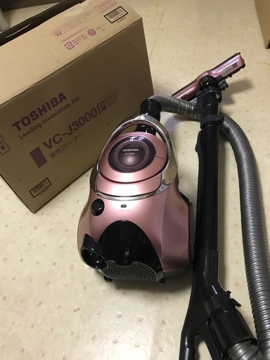 掃除機　TOSHIBA VC-J3000 東芝クリーナー　シルキーピンク　cyclone cleaner TORNEO トルネオ