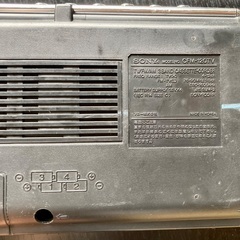 ソニーCFM-120TV　レトロラジカセ　アンティークの画像
