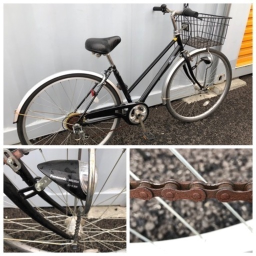 No.288  【LEDオートライト,  6段変速】★激安★ 中古自転車   27インチ 軽整備済み 安い 防犯登録 町田市 麻生区 