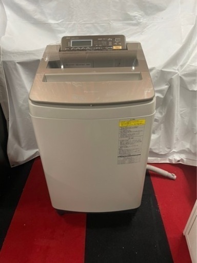 y2066 2017年製 パナソニック 縦型洗濯乾燥機 10.0kg  泡洗浄Wダブル ナノイー エコナビ ブラウン NA-FW100S5-T