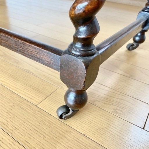 MIRROR CABINET　antique　ミラー キャビネット　キャスター付　※引取限定