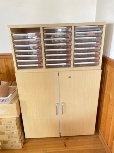 【引取先決定済み】木製ユニットキャビネット③