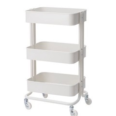  IKEA スチールワゴホワイト