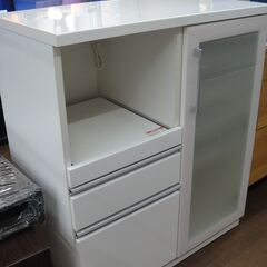 ホワイト レンジボード コンパクト 93 NITORI ニトリ レンジボード 白 食器棚 143