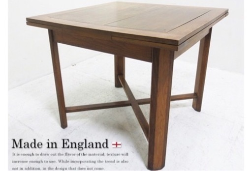 英国式(メイドインイングランド) アンティーク　ドローリーフテーブル　引き取りok!