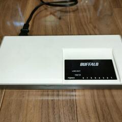 スイッチングハブ　8ポート Buffalo LSW-TX-8NPの画像