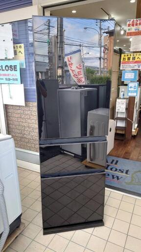 ★【三菱】3ドア冷蔵庫  365L  2020年製  (ガラスコート・インバーター)  (10万円位で購入)［MR-CG37F］【3ヶ月保証★配達に設置込】自社配送時代引き可※現金、クレジット、スマホ決済対応※