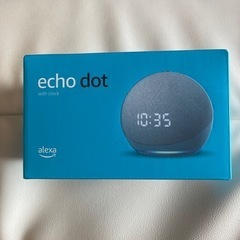 Amazon購入延長保証付き第四世代echo dot 時計付きス...