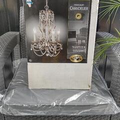 新品 未使用 シャンデリア 4灯 天井 照明 クリスタル