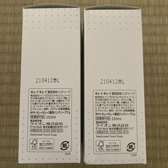 キレイキレイ 薬用 液体ハンドソープ本体ポンプ 250ml (医薬部外品)2本の画像