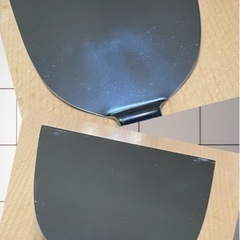 新品未使用 フライ鉄板返し 持ち手が木  小さい物は傷ありの画像