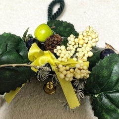 クリスマスリース 手作りの画像