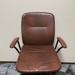 ニトリワークチェアBR スモーク ダークブラウン