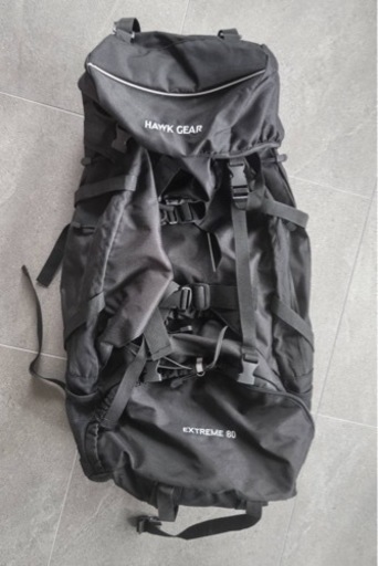 登山用　アウトドア、バックパック用　大容量リュック　(1回使用のみ)