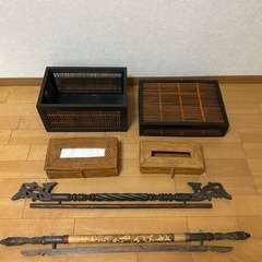 ※ お取引者様決定済みの商品です。 アジアン風　インテリア　6点...
