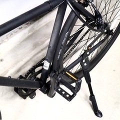 【急募】クロスバイク マットブラック 通勤用自転車 の画像