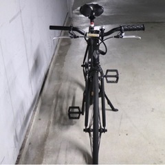 【急募】クロスバイク マットブラック 通勤用自転車 の画像