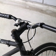 【急募】クロスバイク マットブラック 通勤用自転車 の画像