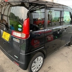 審査なし自社ローンあります　スズキスペーシア　 平成25年式 走行11万キロ 車検2年付 スマートキー プッシュスタート ナビ　テレビ　バックカメラ　ETC 両側スライドドア　左電動 修復歴なしの画像
