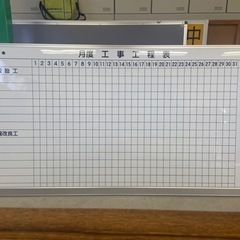 壁掛ホワイトボード　工程表　①  お話中です