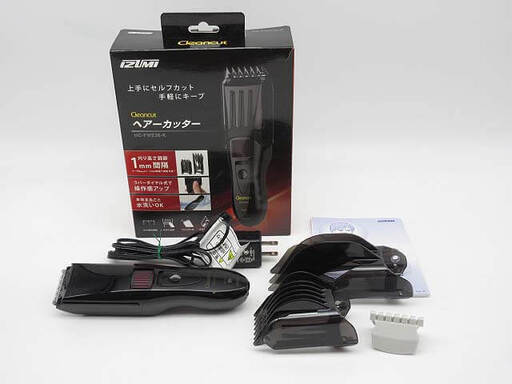 ss3842　イズミ　ヘアカッター　HC-FWE26-K　バリカン　IZUMI　コードレス　充電式　散髪　家庭用　黒　1～70mmまで　1mm単位　簡単　水洗いOK　セルフカット