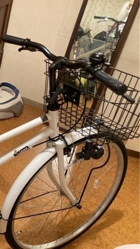 軽快車　シティサイクル　シグネ白