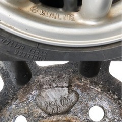 155/65R13       夏タイヤアルミセットの画像
