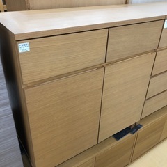 木製キャビネット　無印良品　ナチュラル