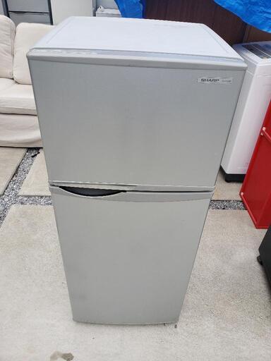SHARP 2ドア冷蔵庫118L 2014年製 SJ-H12W-S シルバー系\n\n