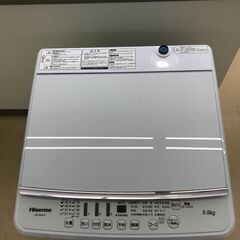 ハイセンス 5.5kg 洗濯機 2020年製 HW-G55B-W 中古品