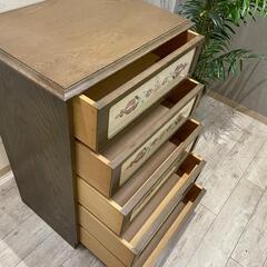 全国発送可能！神戸洋家具 伊藤家具 国産高級5段チェスト オーク無垢材