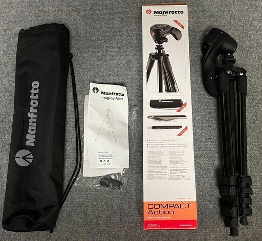 アクション三脚★Manfrotto★COMPACT Action 5段 ブラック