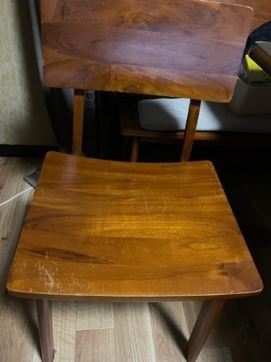 SCANTEAK MONOダイニングチェア　２個譲ります。値下げ交渉受け付けます