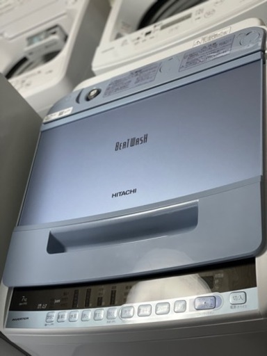 送料・設置込み　洗濯機　7kg HITACHI 2019年