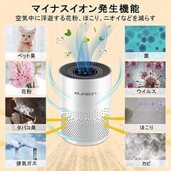 新品・未開封・定価の半額　　 elezon　空気清浄機  　花粉症対策に　の画像