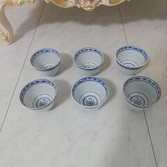♡景徳鎮 中国茶器   透かし彫り茶器♡６つセットの画像