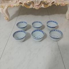 ♡景徳鎮 中国茶器   透かし彫り茶器♡６つセット