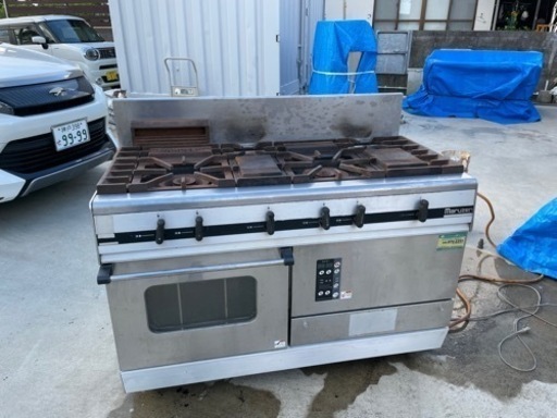 業務用ガスコンロ&オーブン　マルゼン　ガスレンジパワークック
