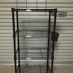 【受け渡し内定しました】中古・メタルラック（ブラウン）です。