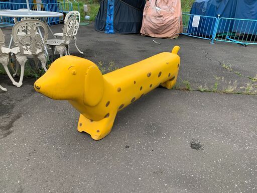 犬 型 ミニチュアダックス ビッグ ベンチ 椅子