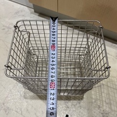 無印良品ステンレス製カゴの画像