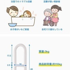 ※お譲り確定しました【出品は7/26までで一旦終了予定】お風呂手すり　リハビリ　介護の画像