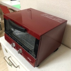 2016年製 タイガーオーブントースター「うまパントースターKAE-G13N」レッドの画像