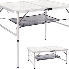  キャンプ テーブル 折りたたみ アウトドア 90x60cm 二段高さ調節 持ち運び ピクニック レジャー バーベキューの画像