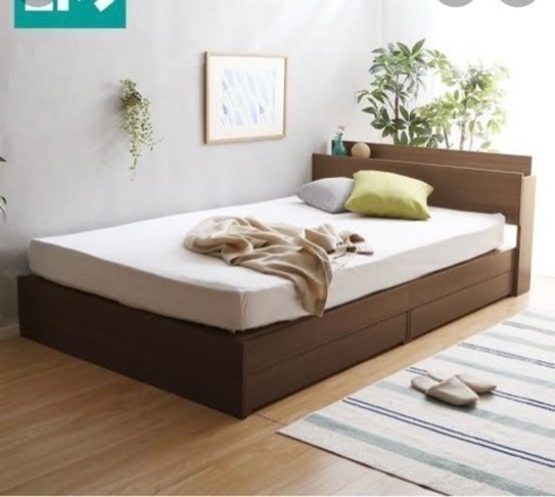 【値下げ】クイーンベッドフレーム、コアラマットレス