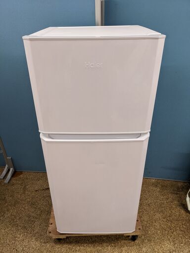 2017年製 Haier 冷凍冷蔵庫 121L JR-N121A 耐熱性能天板 LED庫内灯 フリーケース