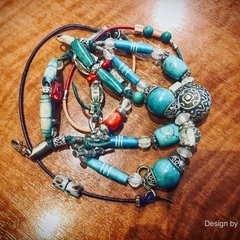凝りに凝った超大作！2wayブレスレット/“ designer ohsis ” original design accessory〜美品の画像