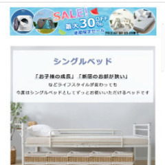 パイプロフトベッド【受付終了です】の画像