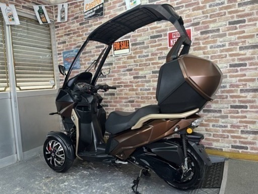 【大人カラー！後期型液晶パネル♪】  ADIVA AD1 200 アディバ 屋根付三輪 側車付軽二輪登録 絶好調美車 ロールロック付  【動画有】  Tre トレ